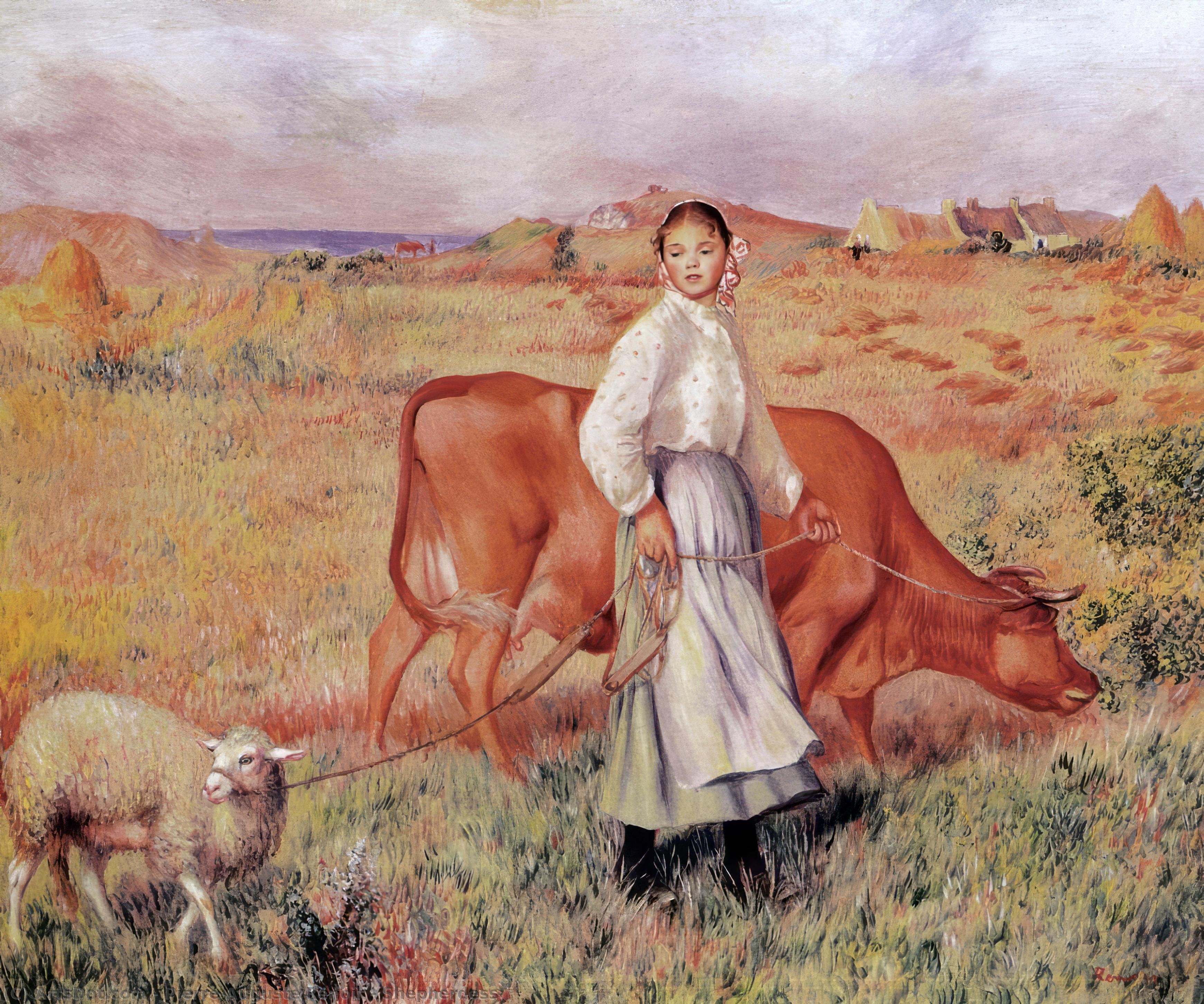 Shepherdess — ピエール＝オーギュスト・ルノワール