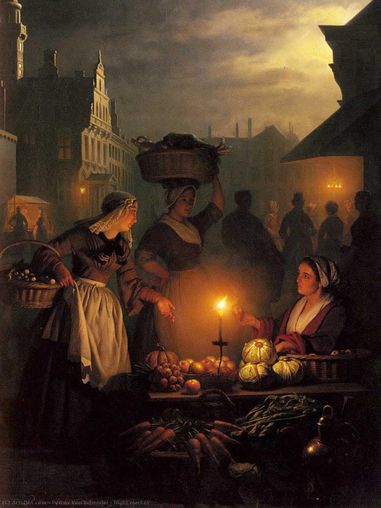 Night Market — Petrus Van Schendel