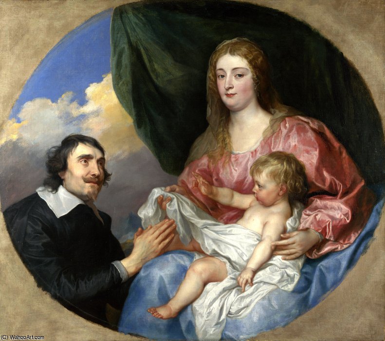 Sir Anthony Van - The Abbé Scaglia Adoring The Virgin And Child — Sir Anthony Van Dyck