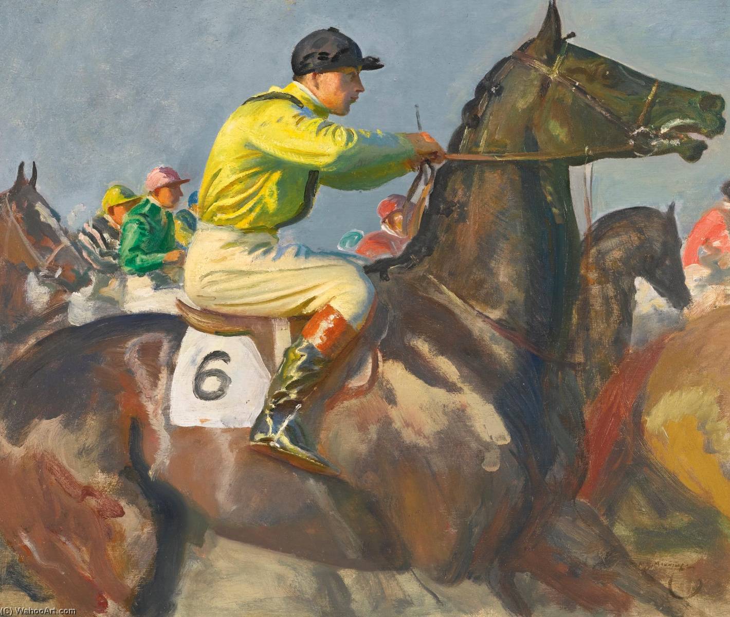 The Yellow Jockey — Sir Alfred James Munnings