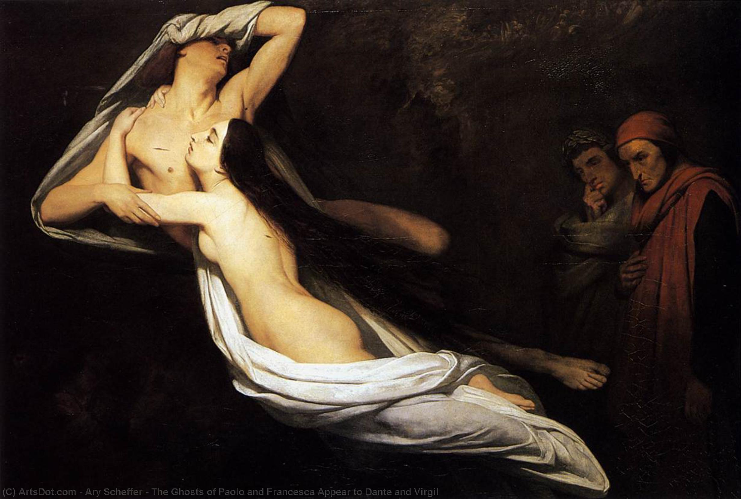 The Ghosts Of Paolo And Francesca Appear To Dante And Virgil — Ari Šfer