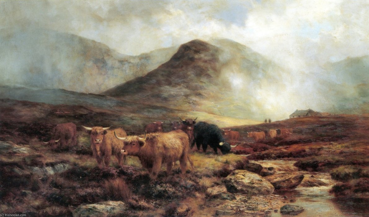 Crossing A Skye Moorlands Showers On The Hills — Louis Bosworth Hurt