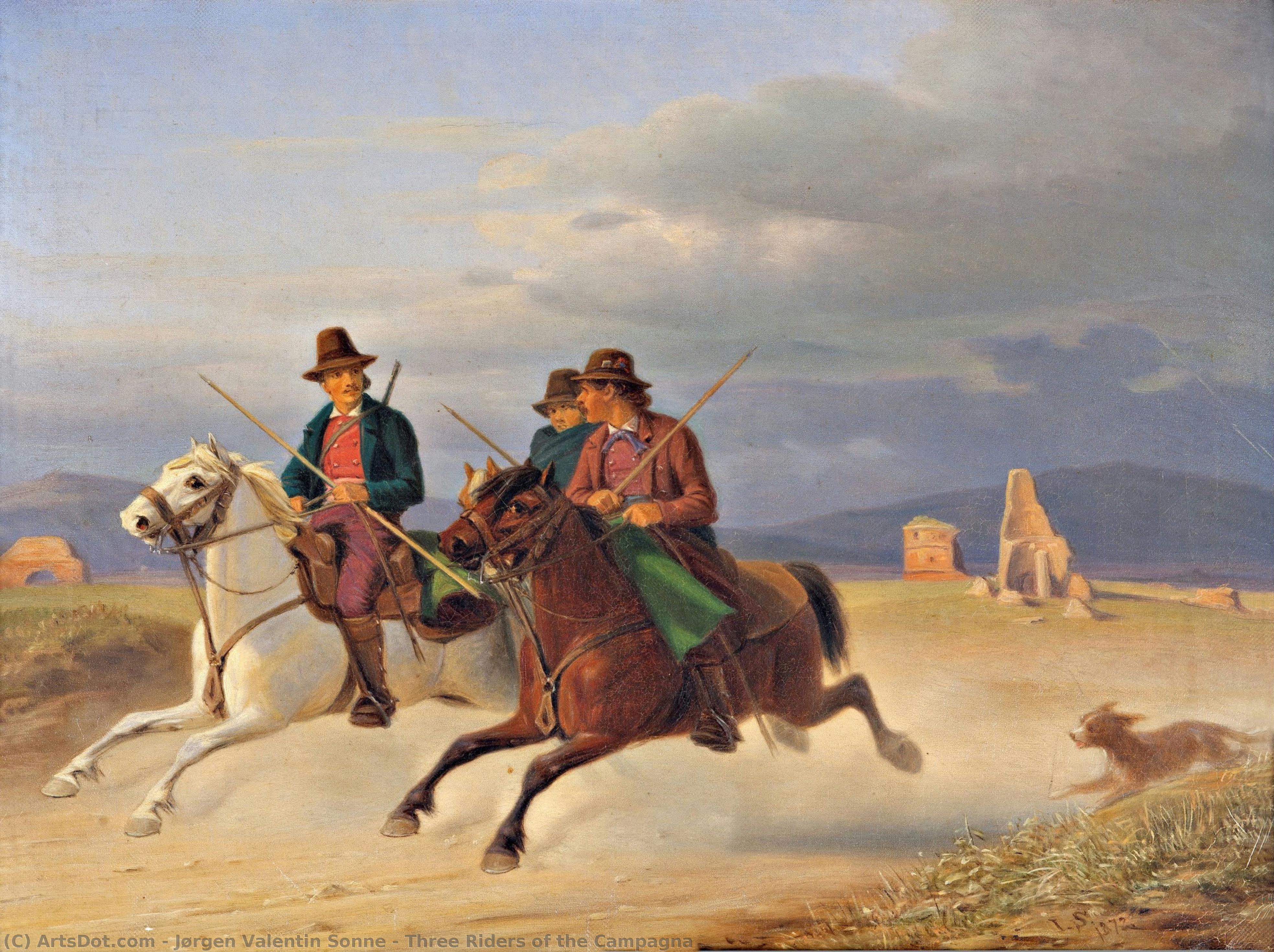 Three Riders Of The Campagna — Jørgen Valentin Sonne