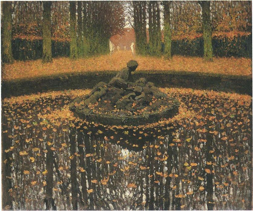 Le Bassin De La Reine A La Versailles — Henri Jean Guillaume Martin