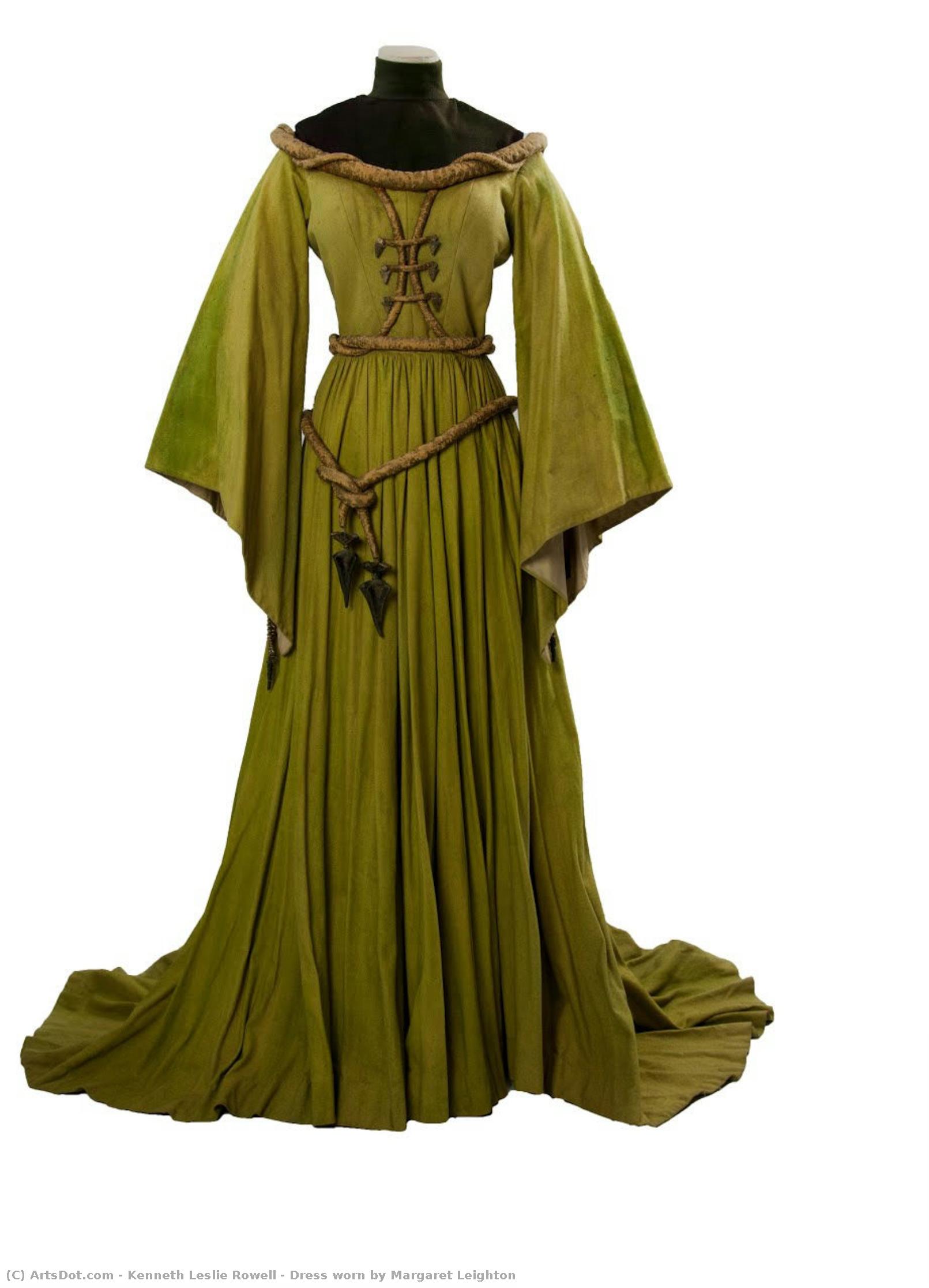 Dress Worn By Margaret Leighton — Kenneth Leslie Rowell