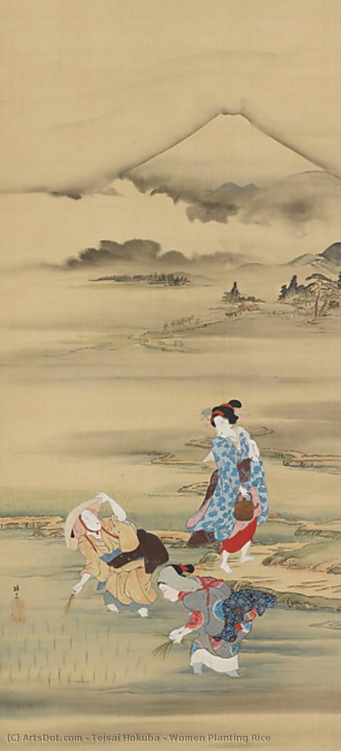 Women Planting Rice — Teisai Hokuba