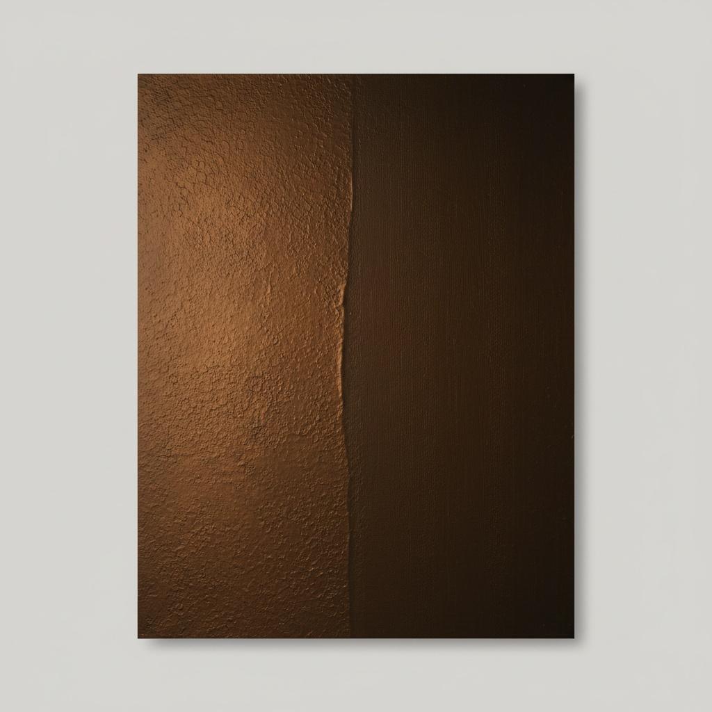 Fragmented Bronze Horizon: A Monumental Study In Earthly Light And Shadow — David Moreau