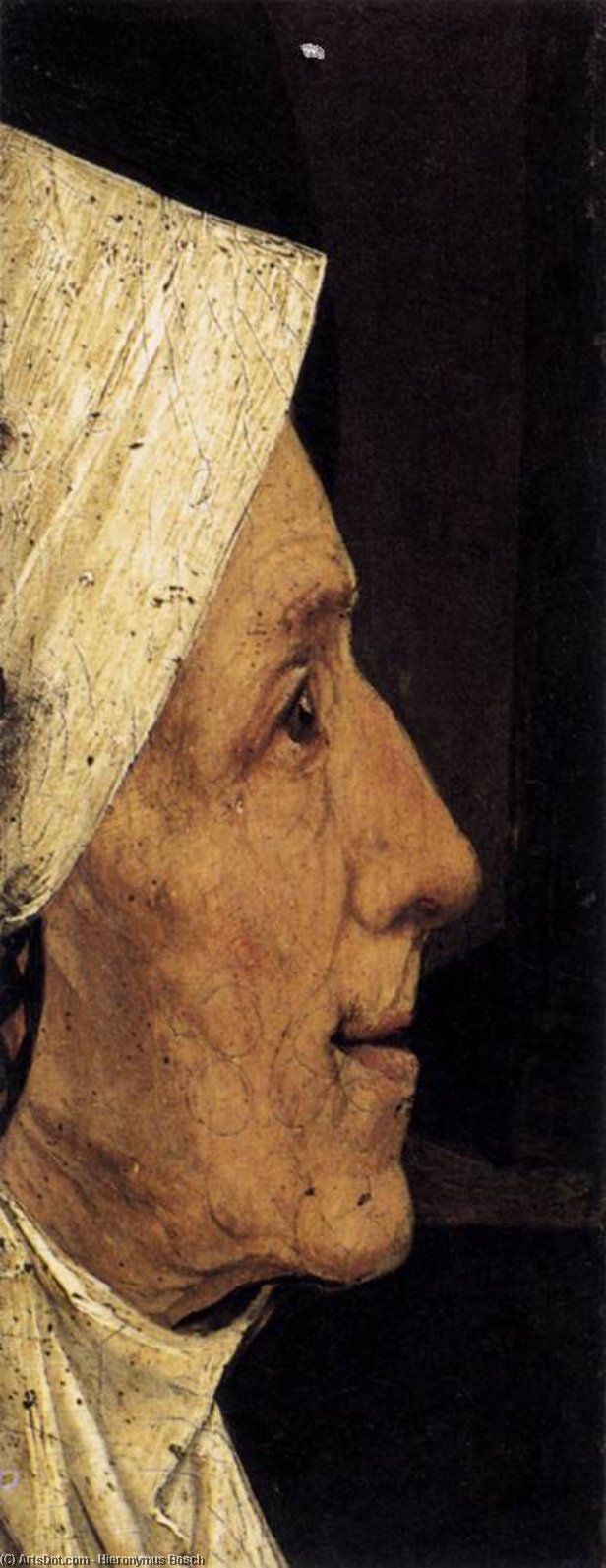 Head Of A Woman (fragment) — Hieronymus Bosch
