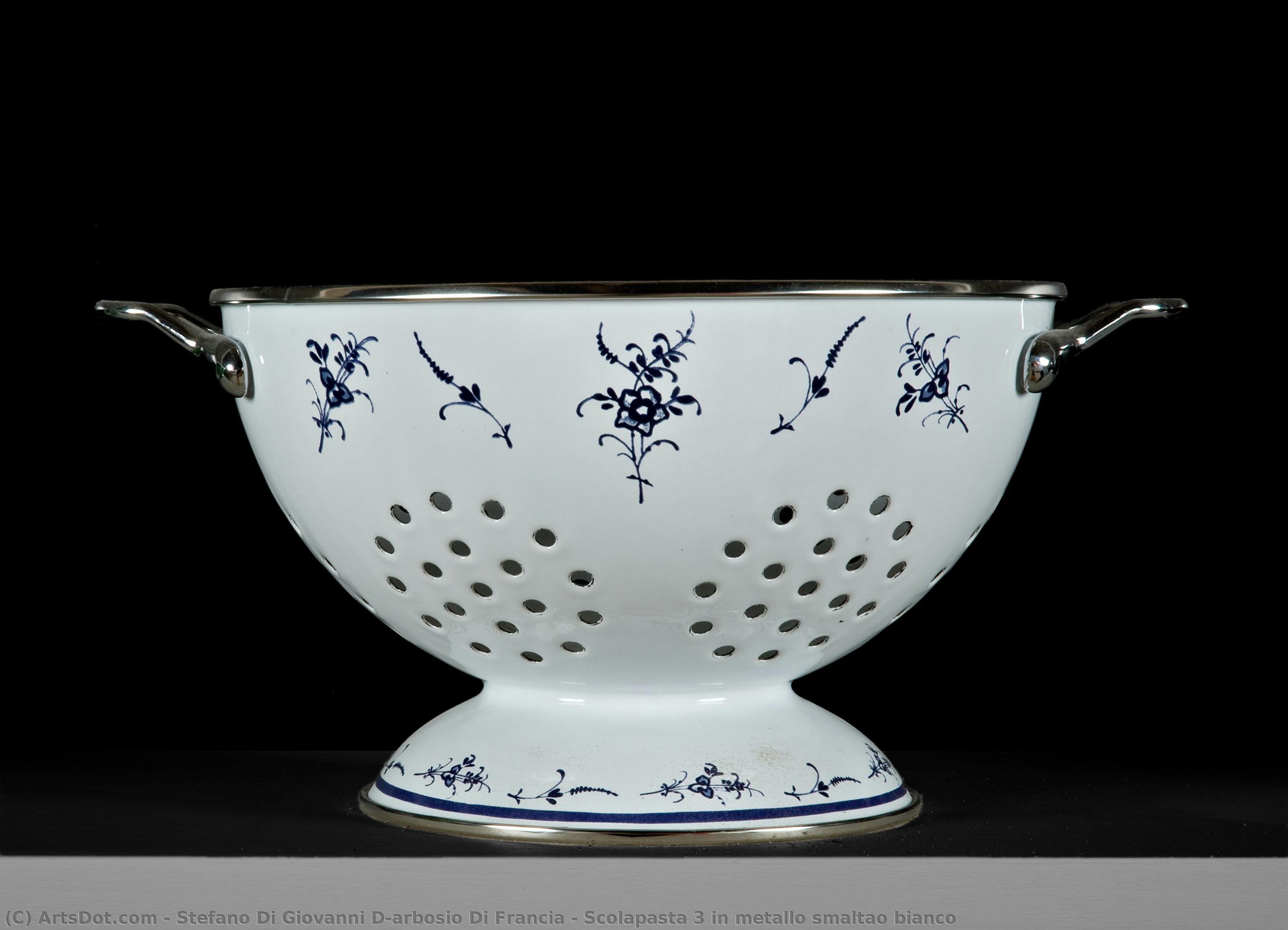 Scolapasta 3 In Metallo Smaltao Bianco — Stefano Da Verona