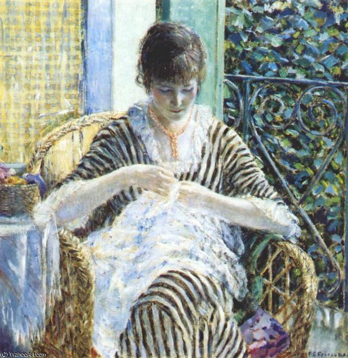 On The Balcony — Frederick Carl Frieseke