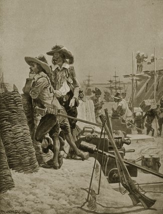 Building The First Fort At Madras — Richard Caton Woodville