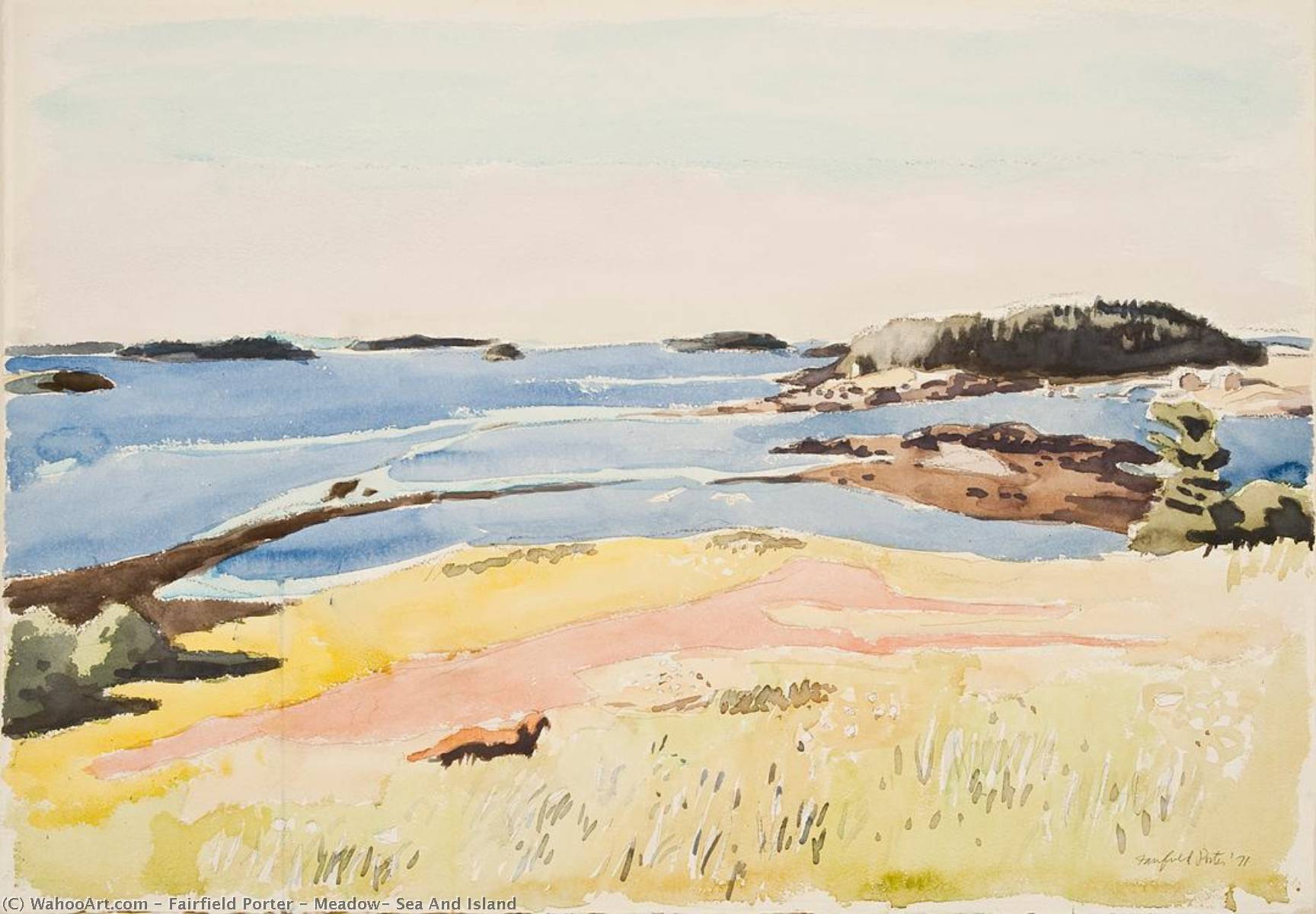 Meadow, Sea And Island — Fairfield Porter
