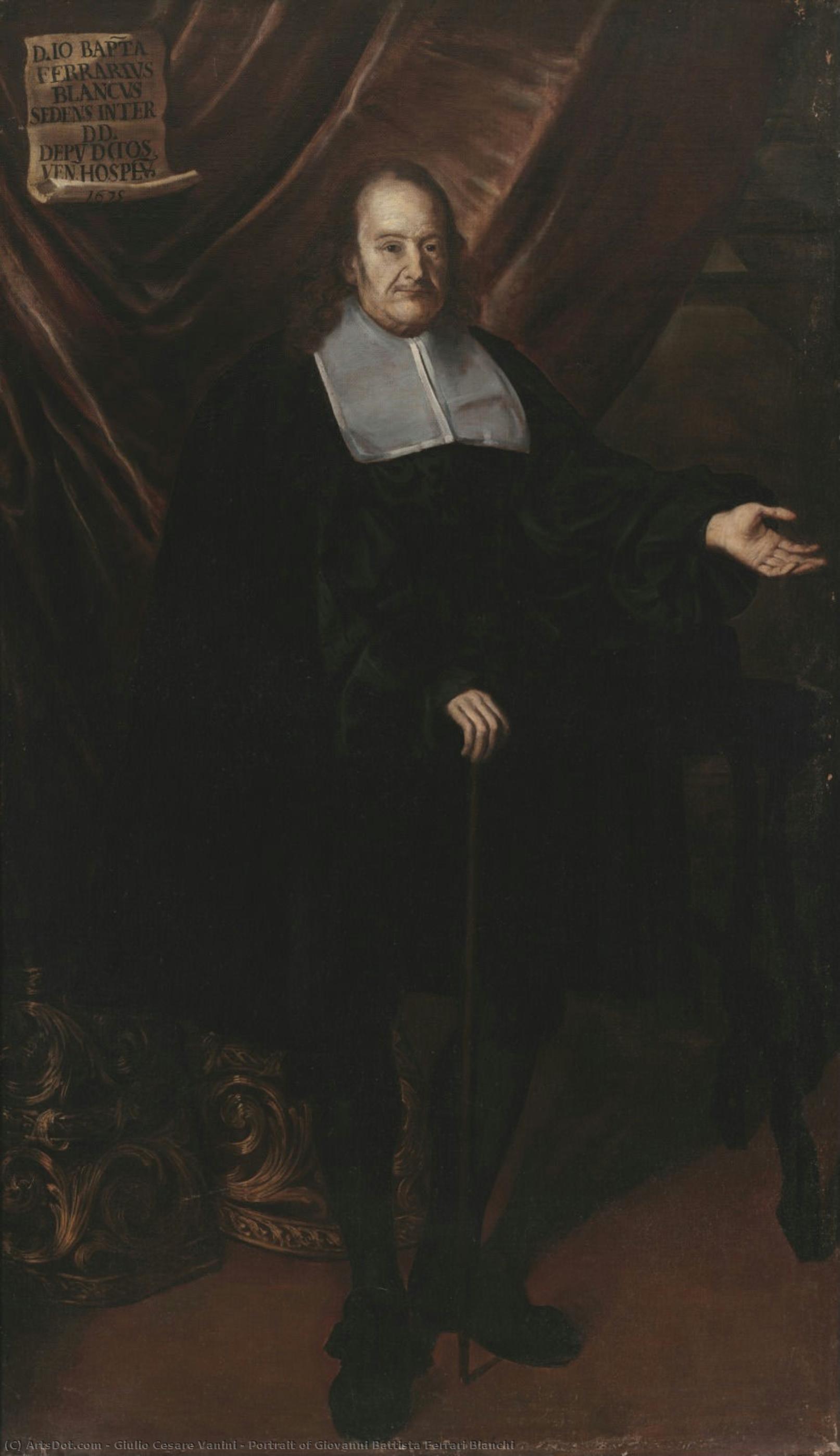 Portrait Of Giovanni Battista Ferrari Bianchi — Giulio Cesare Vanini