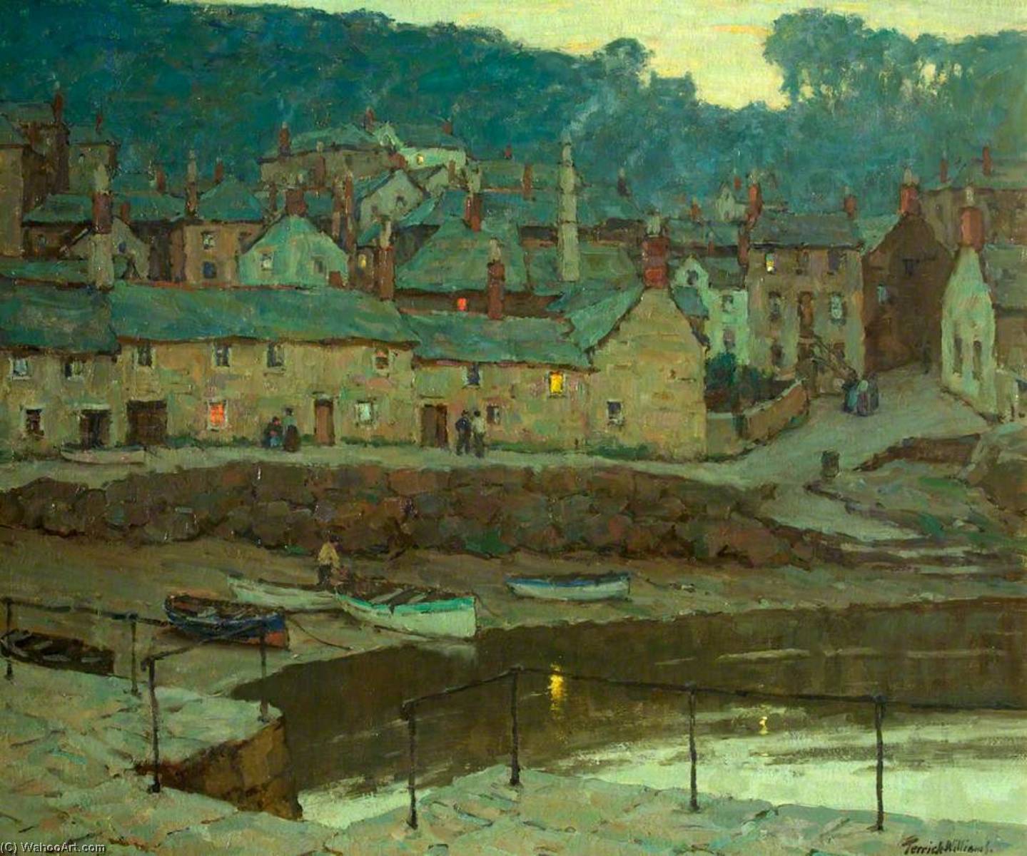 Evening Mousehole, Cornwall — Terrick John Williams