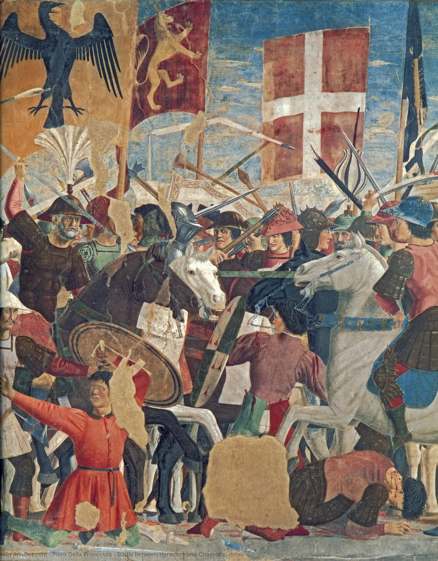 Battle Between Heraclius And Chosroes (detail) — Piero Della Francesca