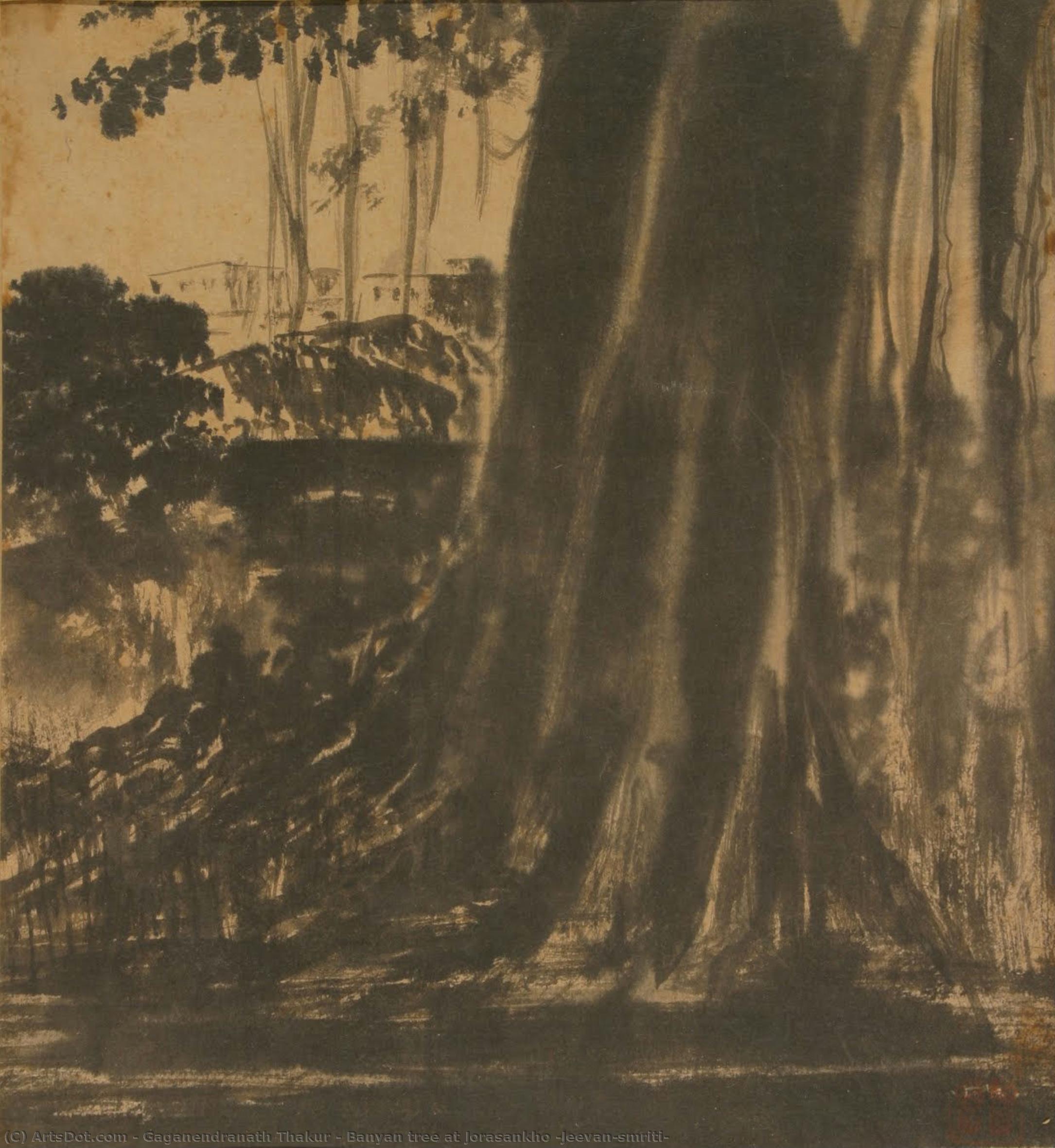 Banyan Tree At Jorasankho (jeevan-smriti) — Gaganendranath Thakur