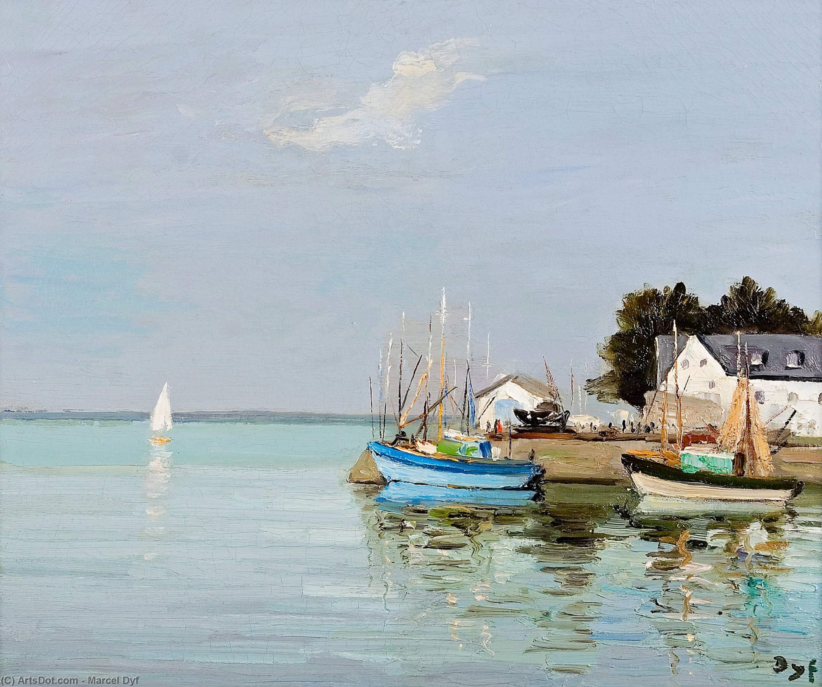 Loctudy, Finistere, Brittany, (1970) — Marcel Dyf