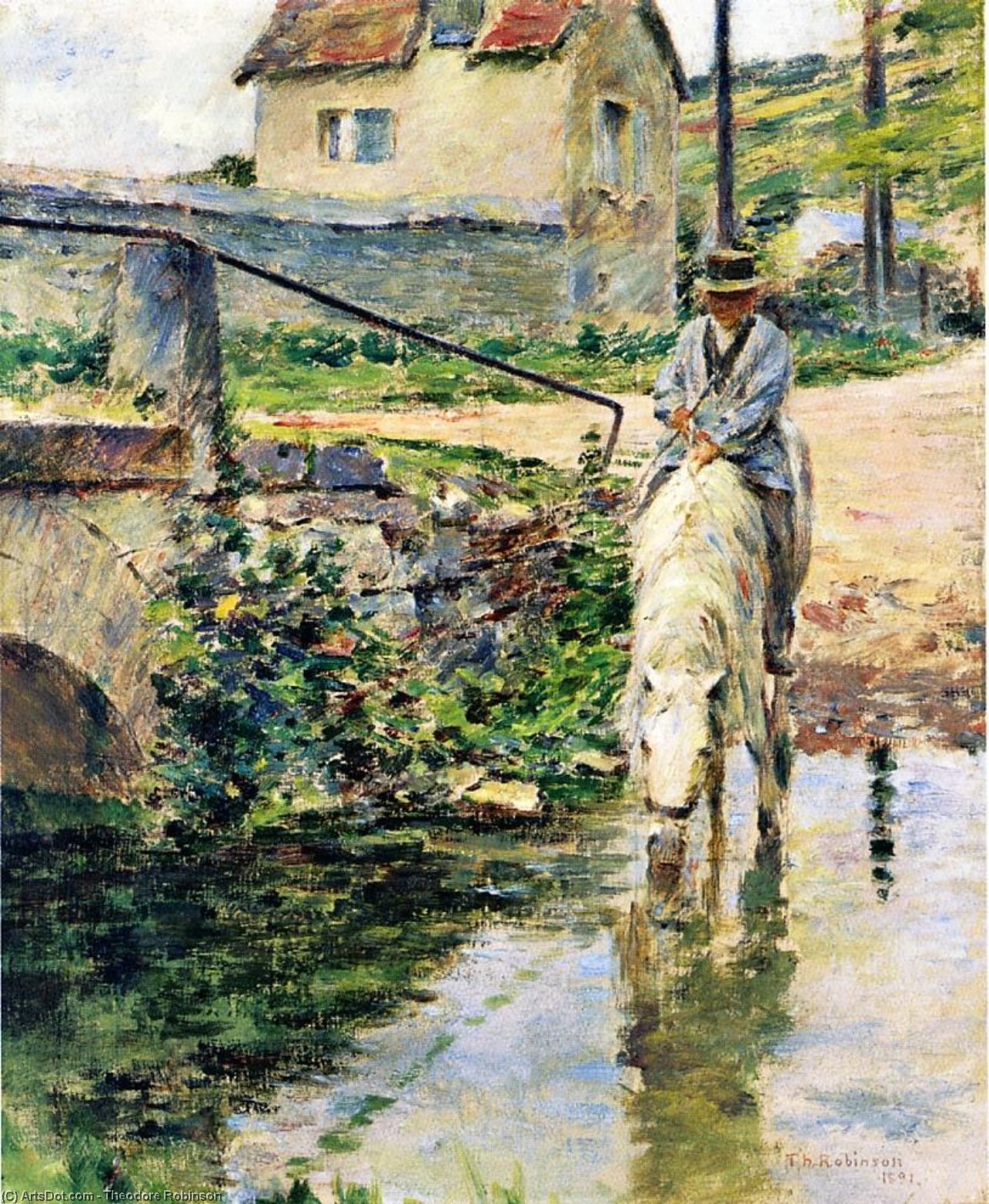 The Watering Place — Theodore Robinson