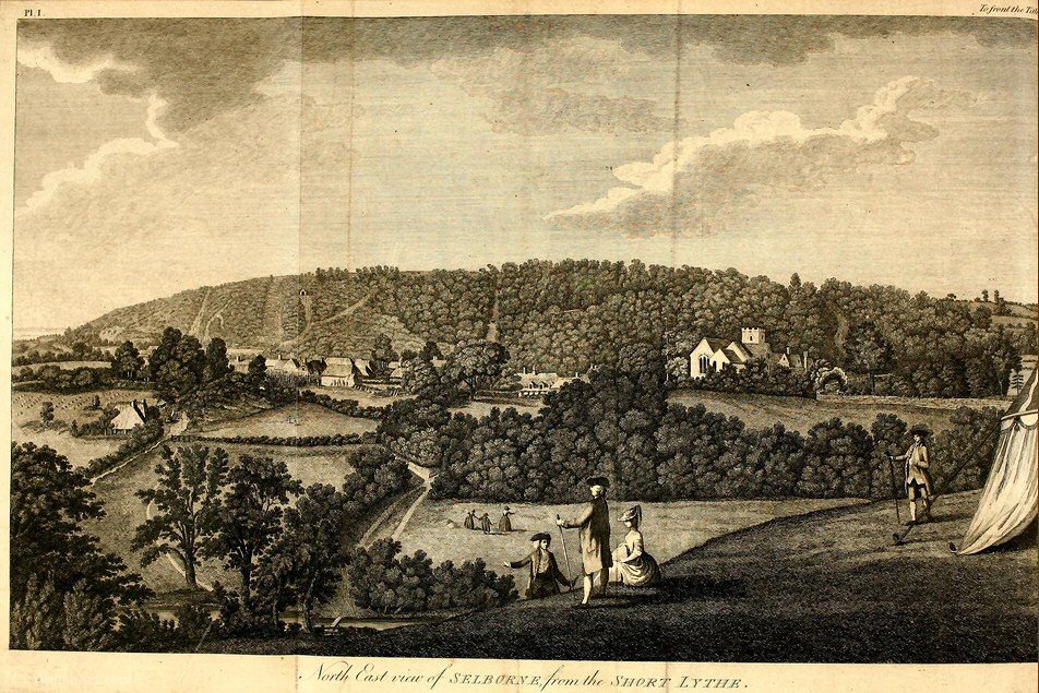 North East View Of Selborne From The Short Lythe — Samuel Hieronymous Grimm