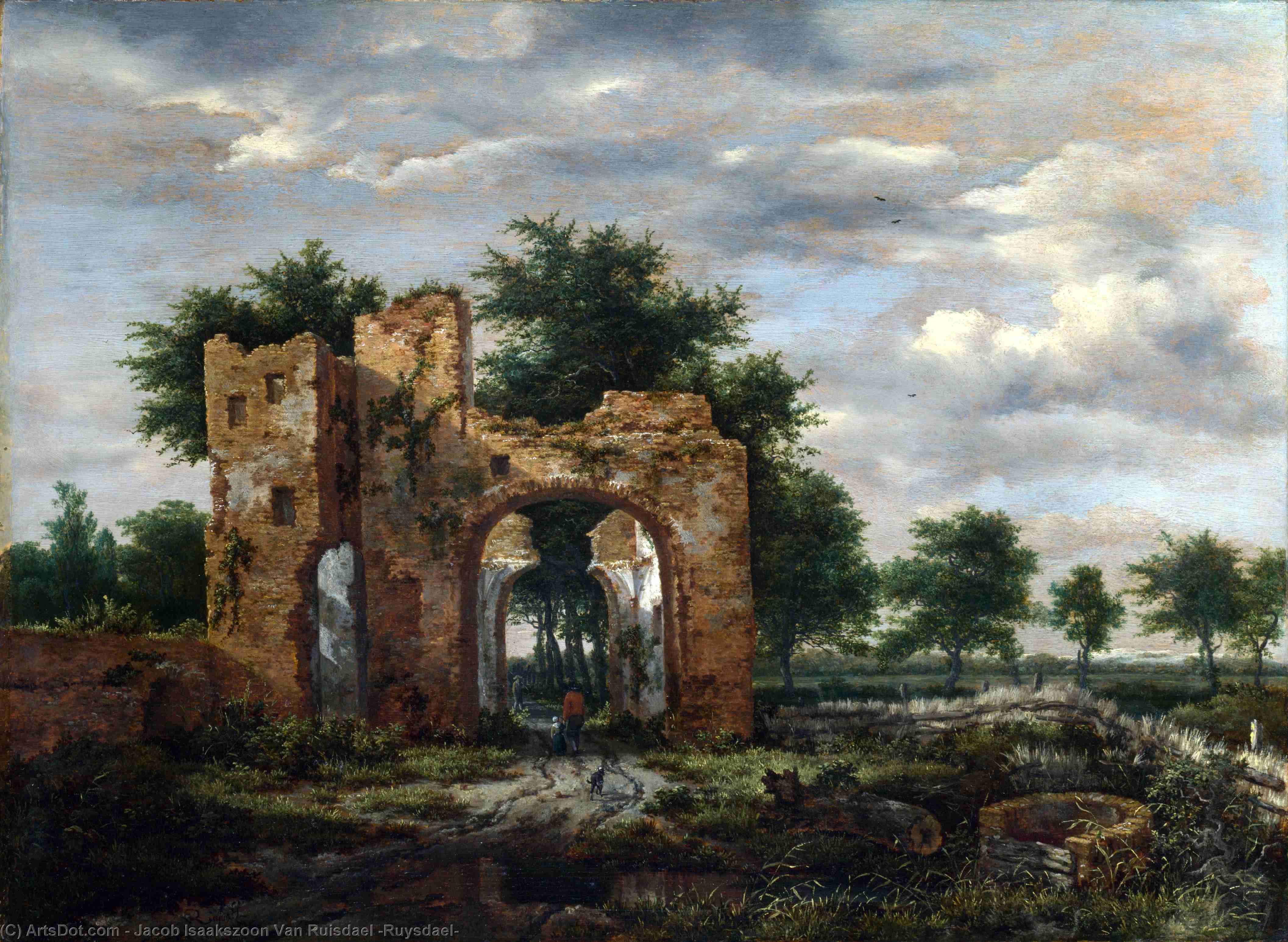 A Ruined Castle Gateway — Јакоб Исаксзон Ван Рујсдаел
