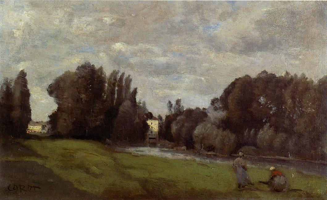 The Mill In The Trees — Jean-baptiste-camille Corot