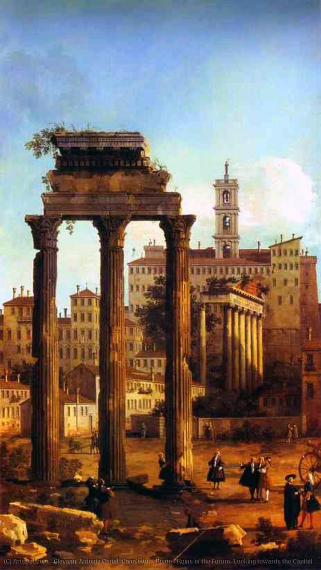 Rome - Ruins Of The Forum, Looking Towards The Capitol — カナルエット