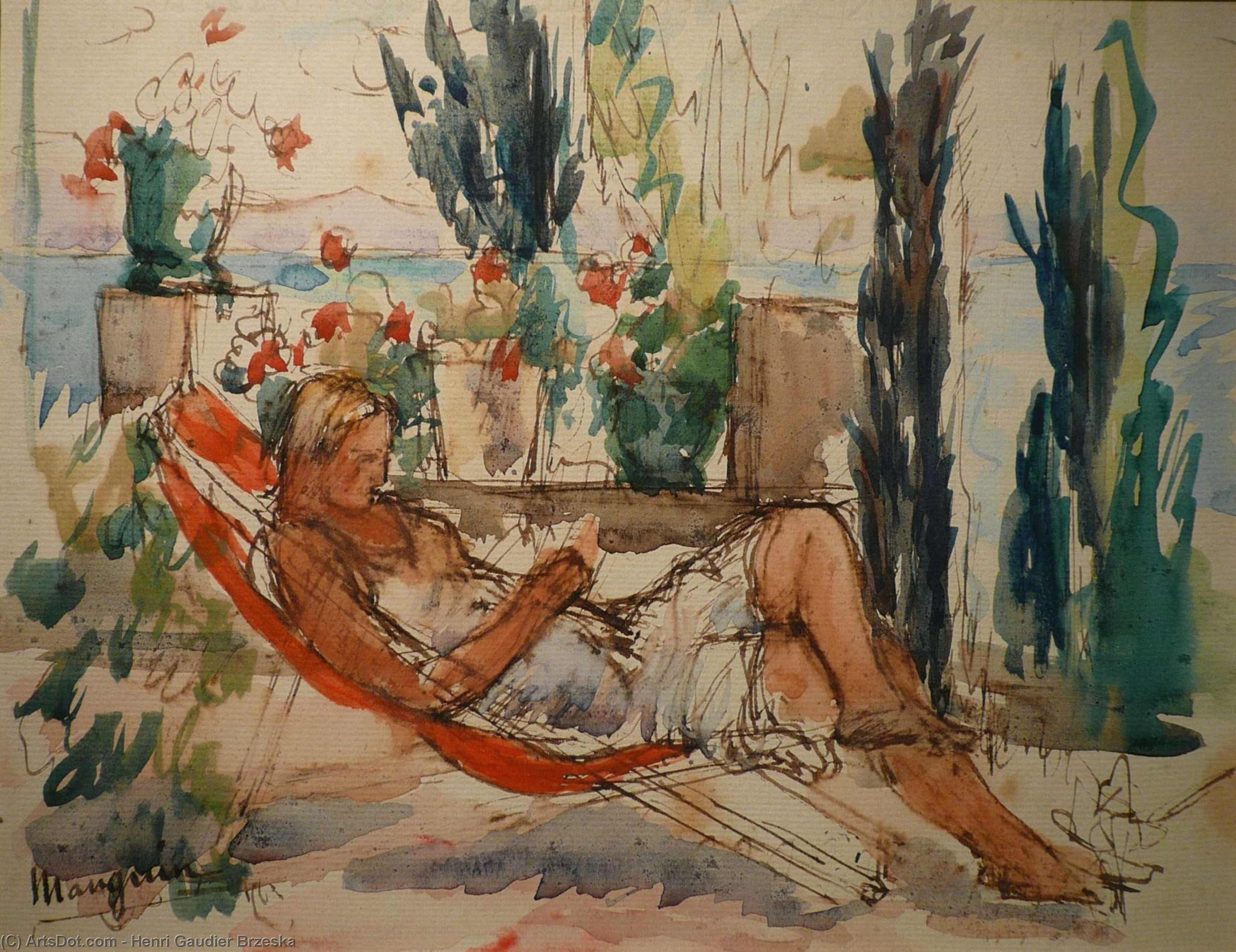 Odette Sur Le Transat, L'oustalet — Henri Gaudier-brzeska