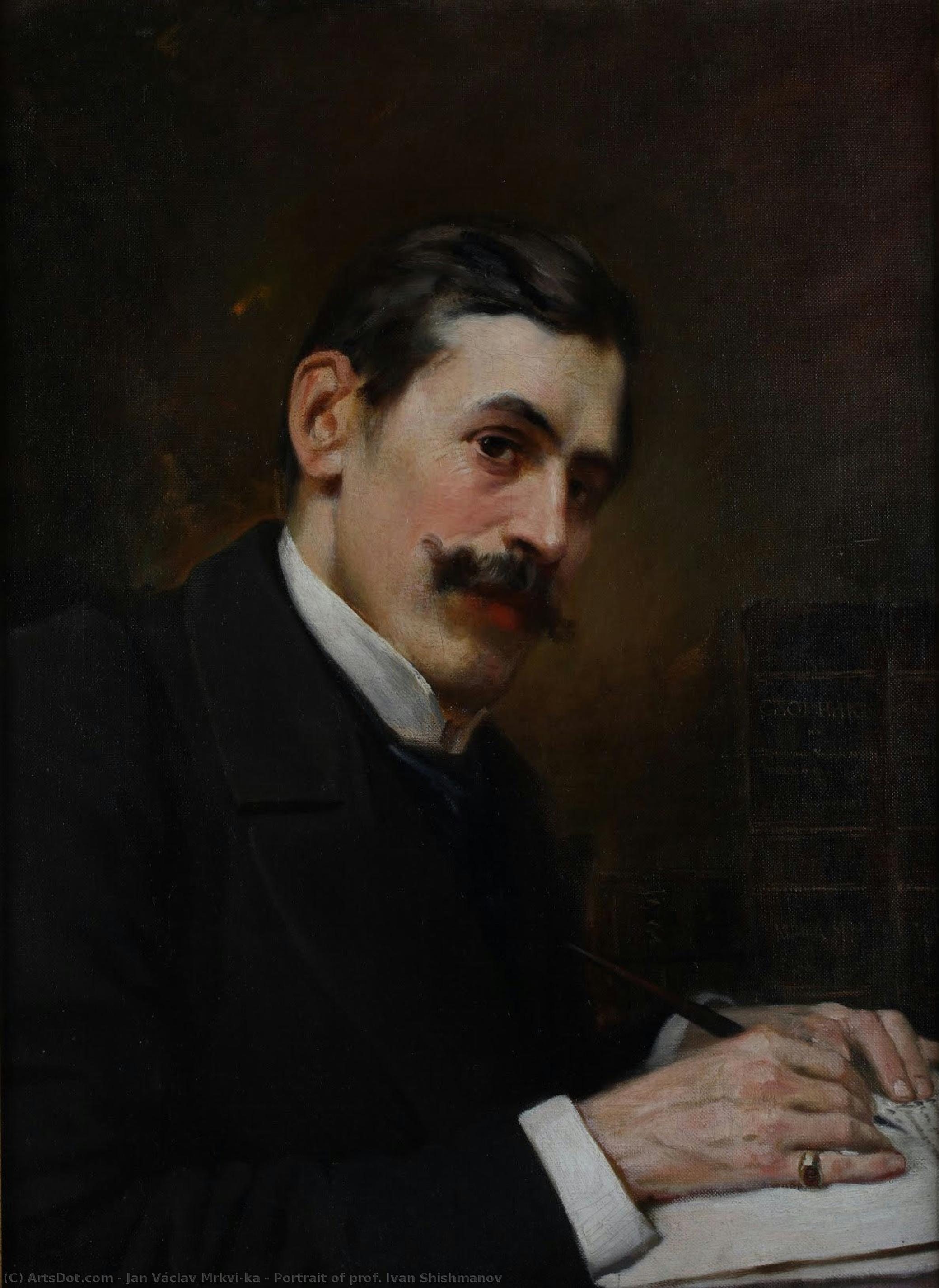 Portrait Of Prof. Ivan Shishmanov — Jan Václav Mrkvička