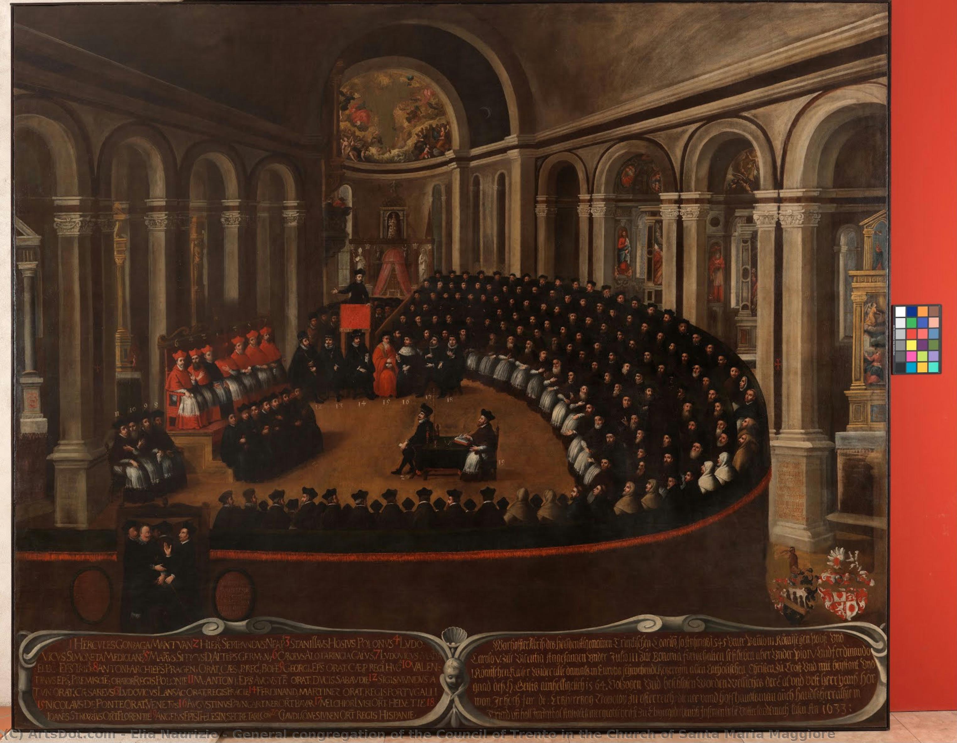 General Congregation Of The Council Of Trento In The Church Of Santa Maria Maggiore — Elia Naurizio