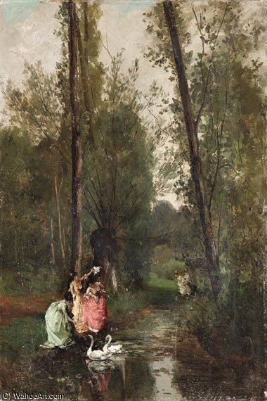 Feeding The Swans — Alexandre Rene Veron