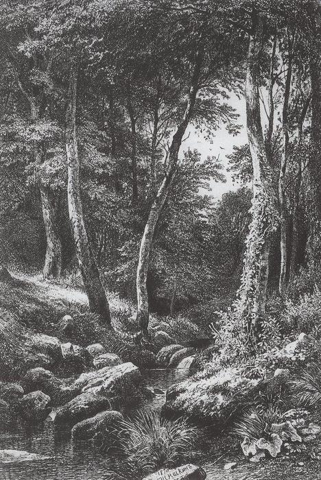 Forest Stream — Ivan Ivanovich Shishkin