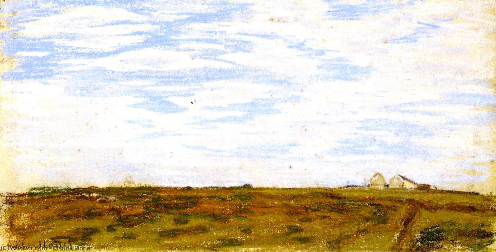 Landscape With Houses — Claude Monet