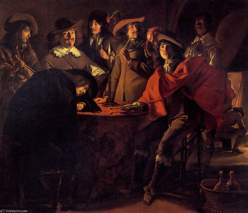 Smokers In An Interior — (brother) Antoine Le Nain