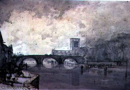 The Abbey And Nungate Bridge, Haddington, East — Sir Augustus Wall Callcott