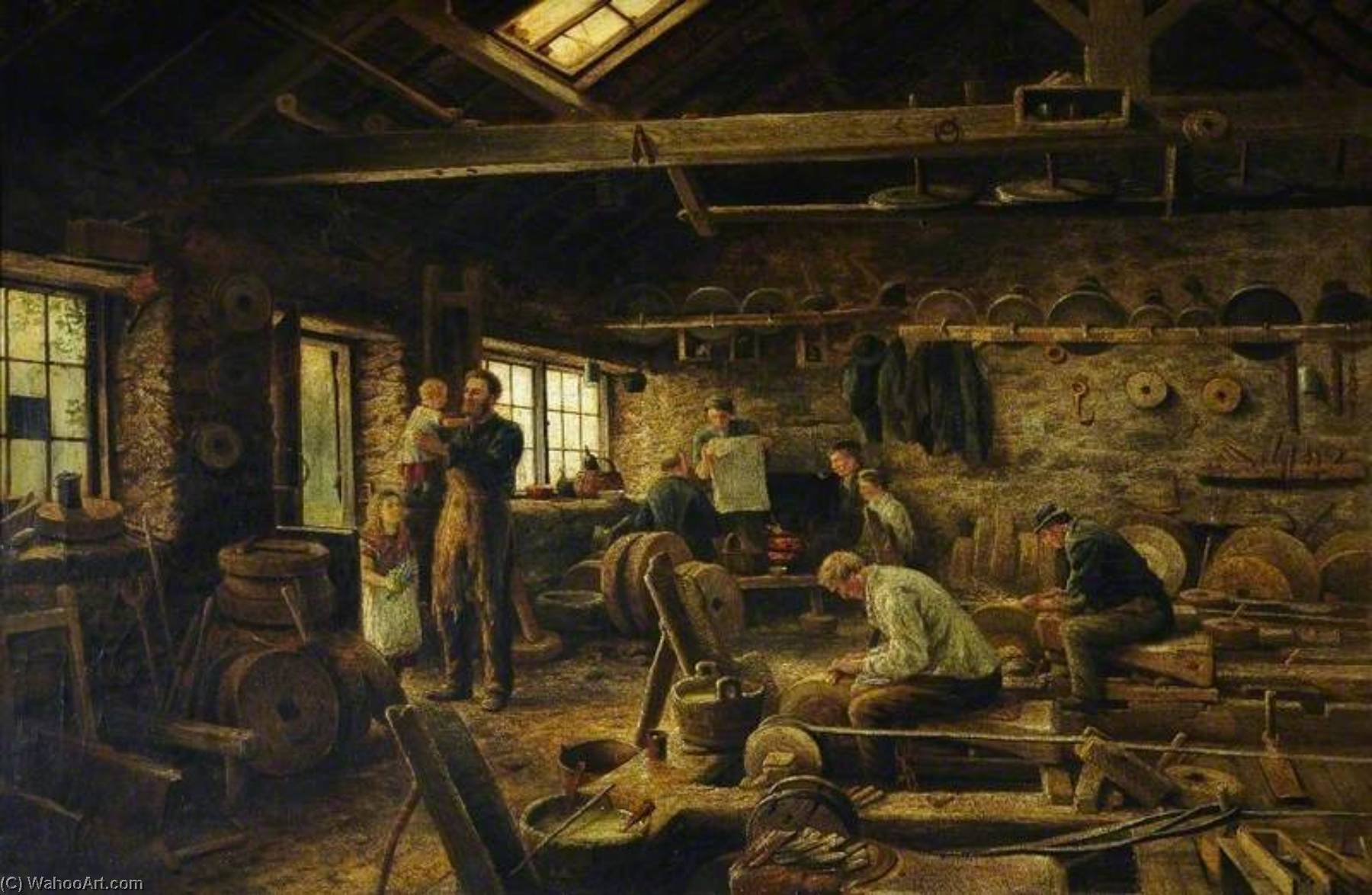 Interior Of Holme Head Wheel, Rivelin Valley, Sheffield — Joseph Wrightson Macintyre