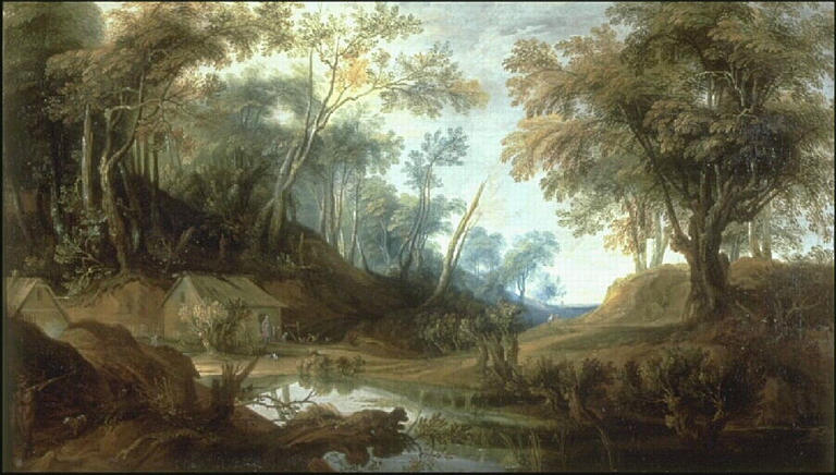 Paysage Boisé À La Mare — Pieter Snayers