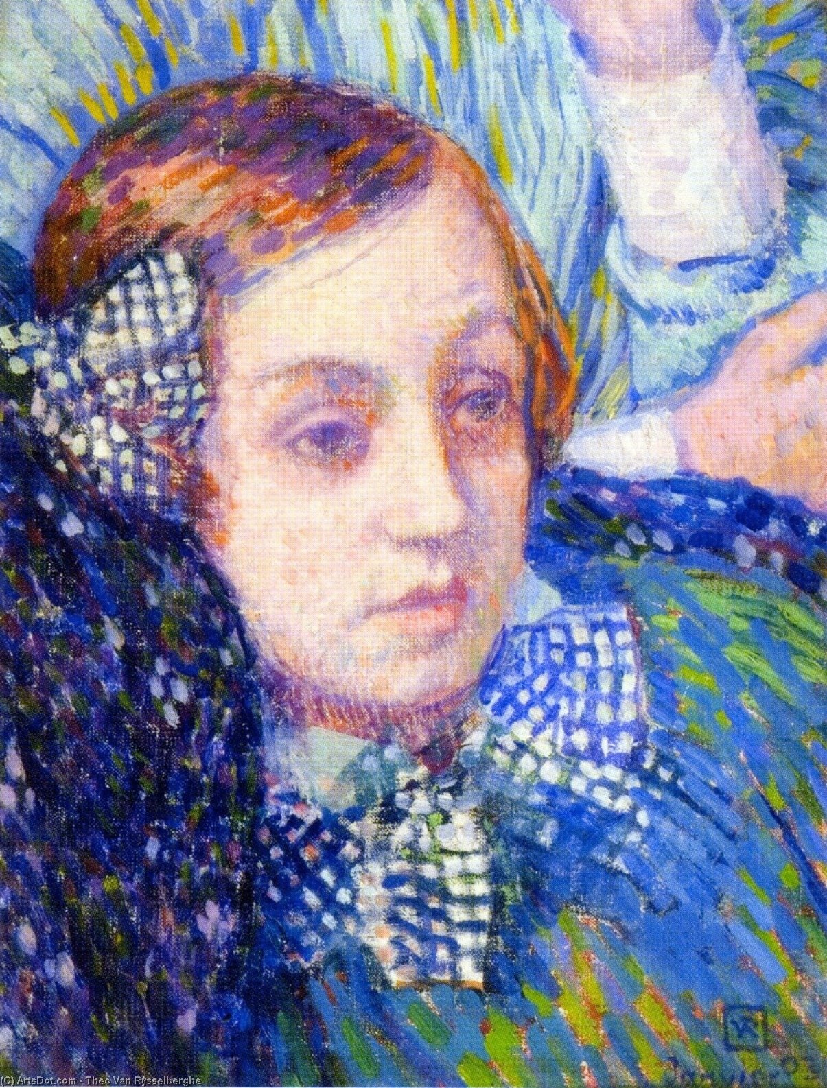 Elizabeth With Ribbons — Theo Van Rysselberghe