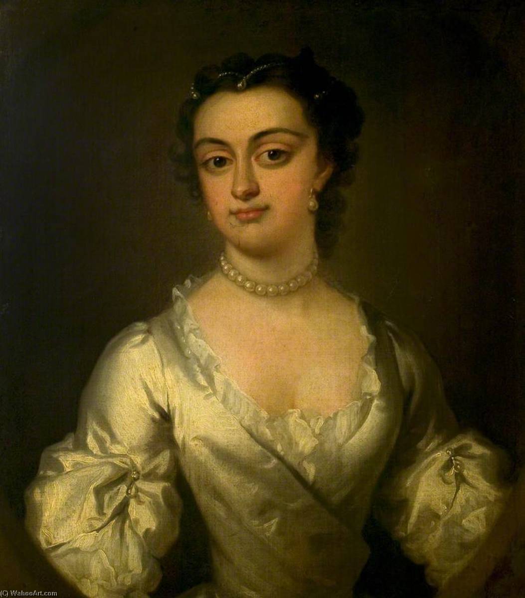 Portrait Of A Lady In White Satin — Isaac Whood