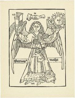 The Prophet Matthew (der Prophet Matthäus) (plate, Loose Leaf) From The Periodical Das Kunstblatt, Vol. 1, No. 4 (apr 1917) — Hannah Höch