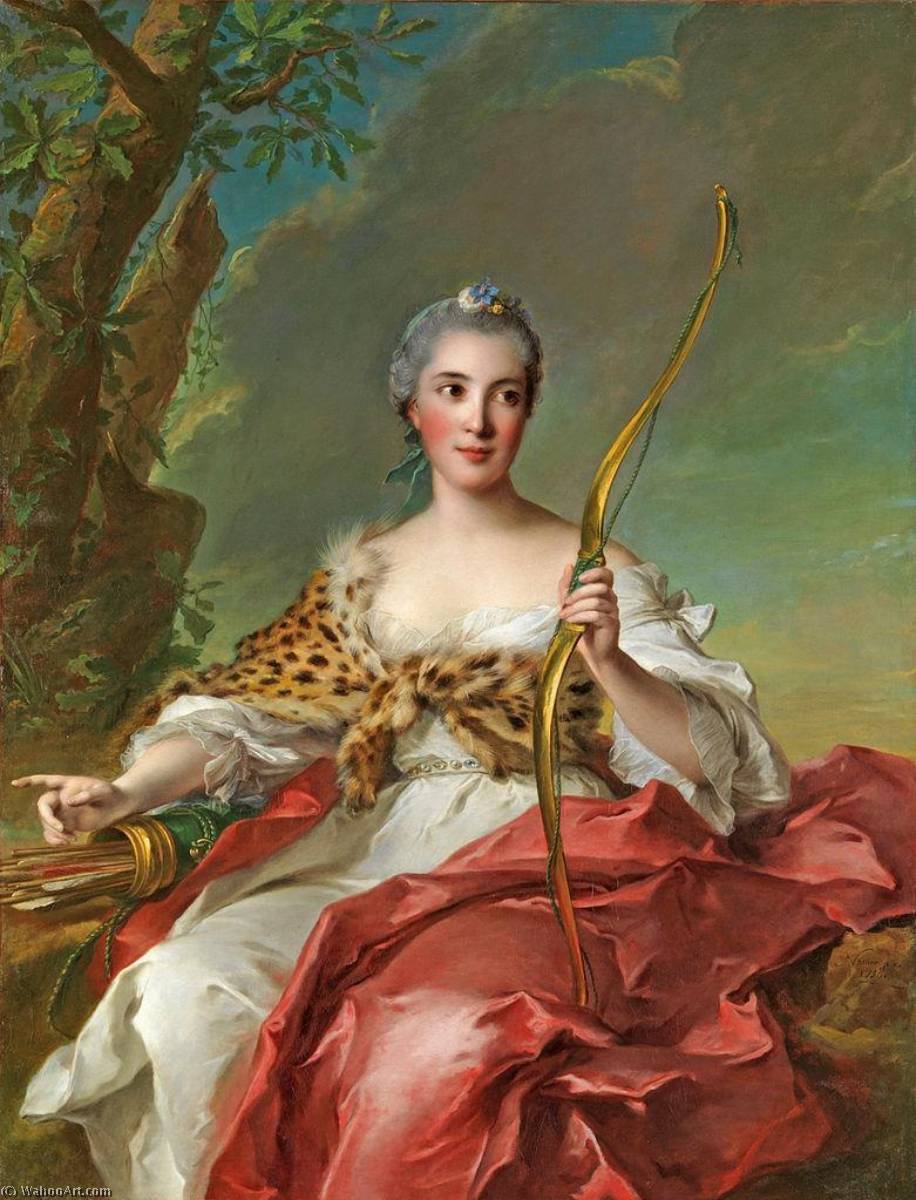Madame De Maison Rouge As Diana — Marc Nattier