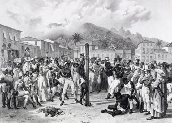 Public Punishments In The Place Ste. Anne — Johann Moritz Rugendas
