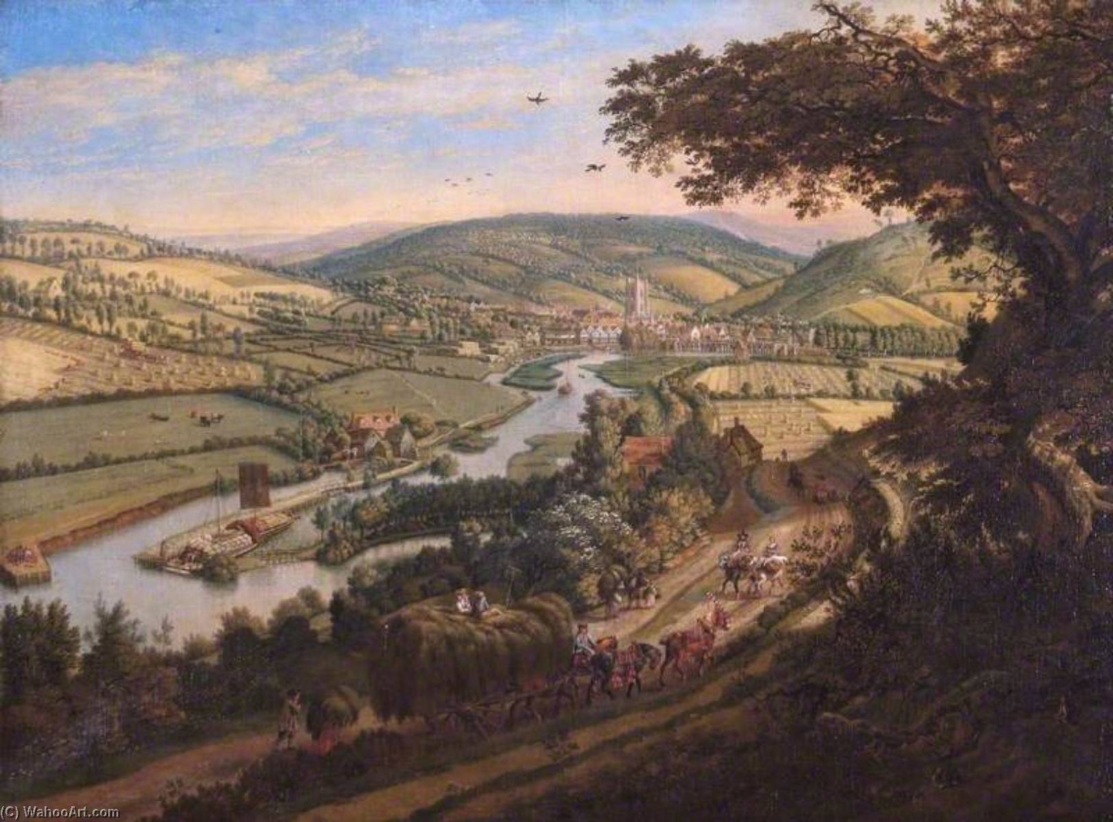 Henley On Thames From The Wargrave Road, Oxfordshire — Jan Siberechts