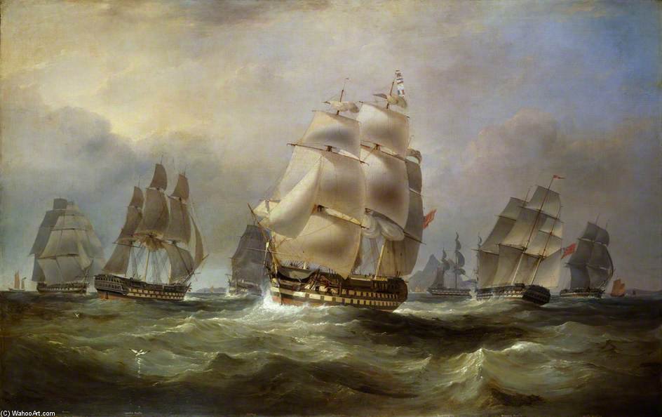 East Indiamen In The China Seas — William John Huggins