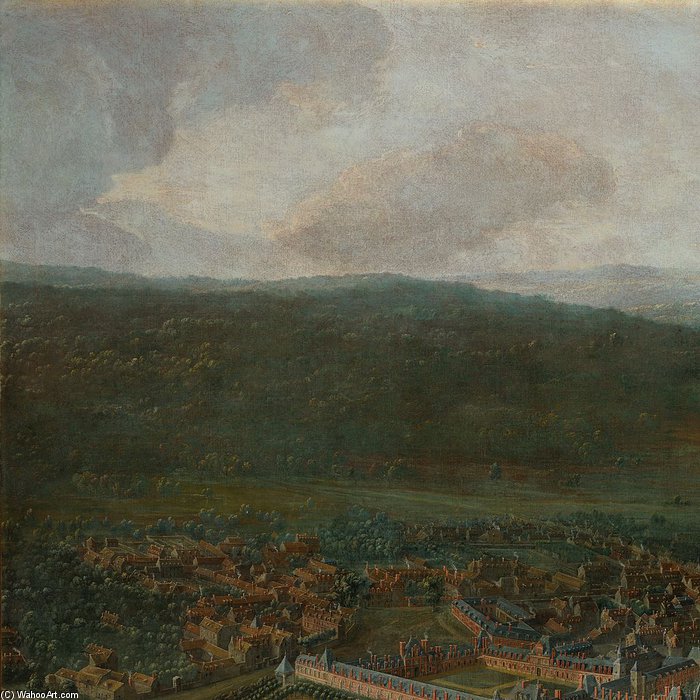 Vue Du Chateau De Fontainebleau — Pierre Denis Martin (dit Martin Le Jeune)