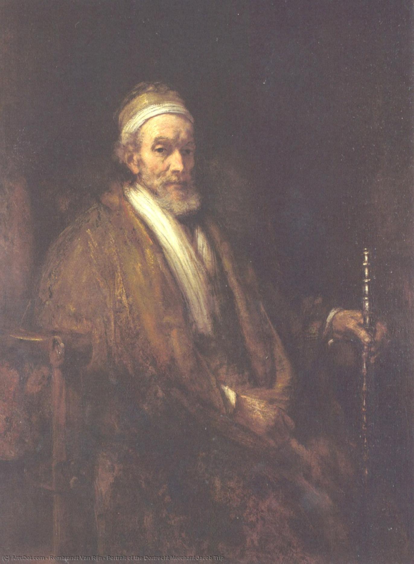 Retrato Del Mercader De Dortrecht Jacob Trip — Rembrandt Van Rijn