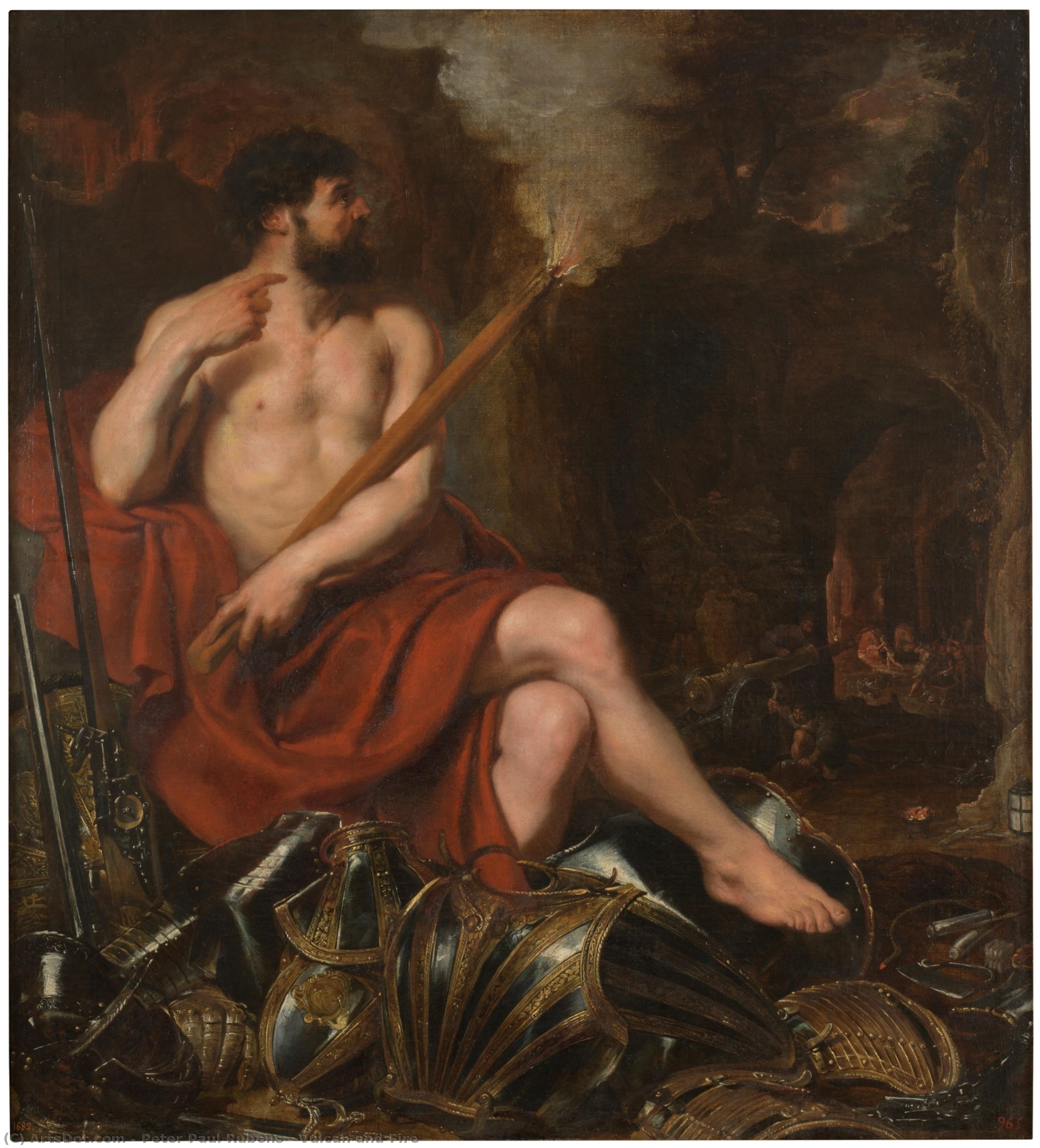 Vulcan And Fire — Peter Paul Rubens