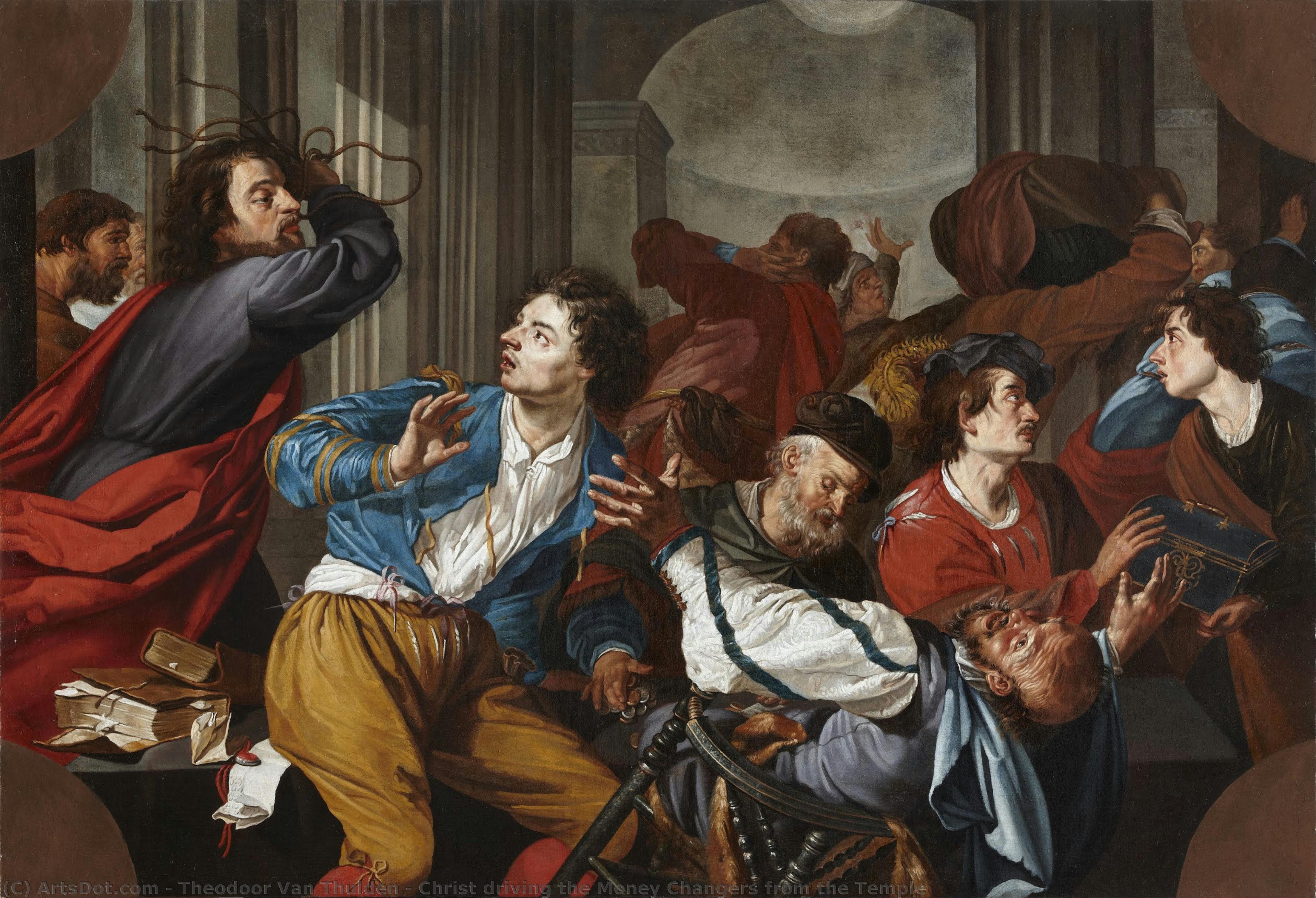 Christ Driving The Money Changers From The Temple — Theodor Van Thulden