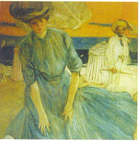 Windy Day At The Beach — Frederick Carl Frieseke