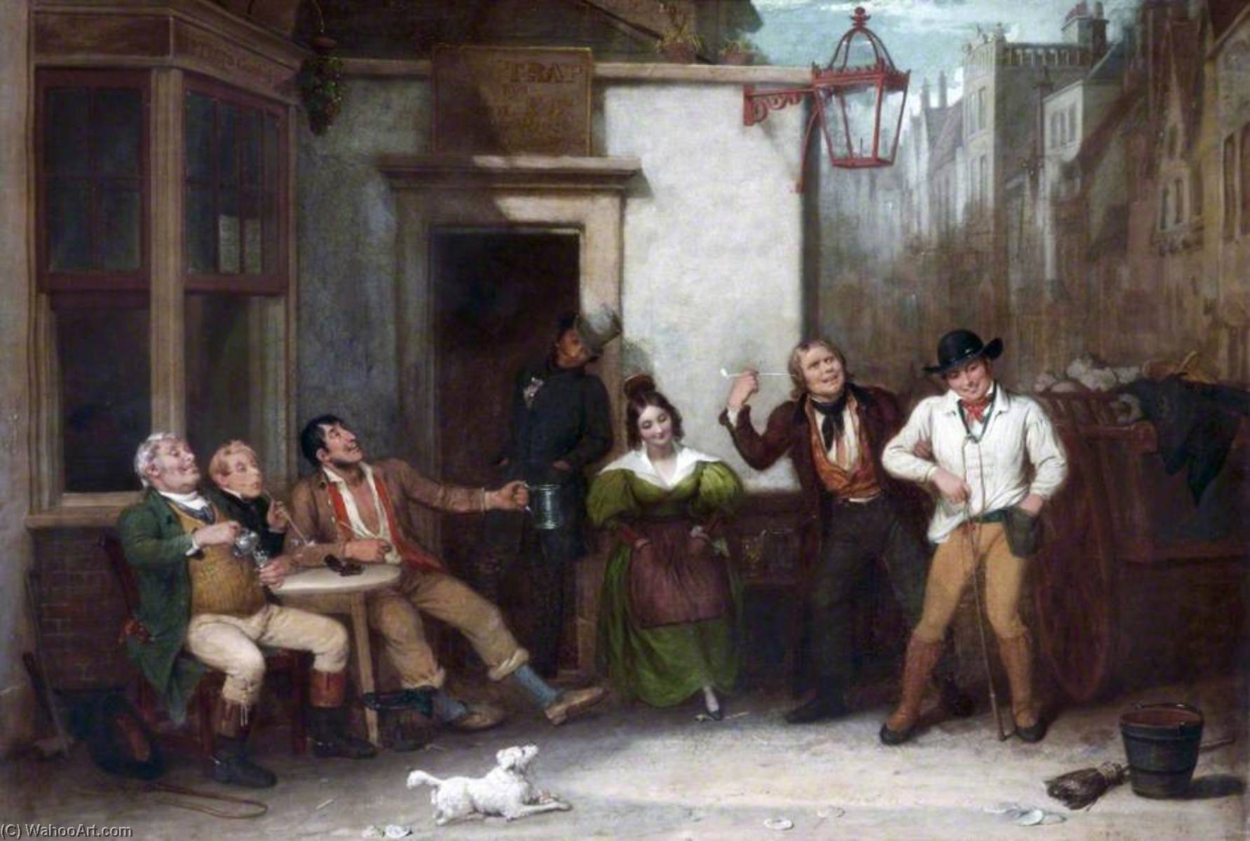 The Progress Of Intemperance The Invitation To Drink — Edward Villiers Rippingille