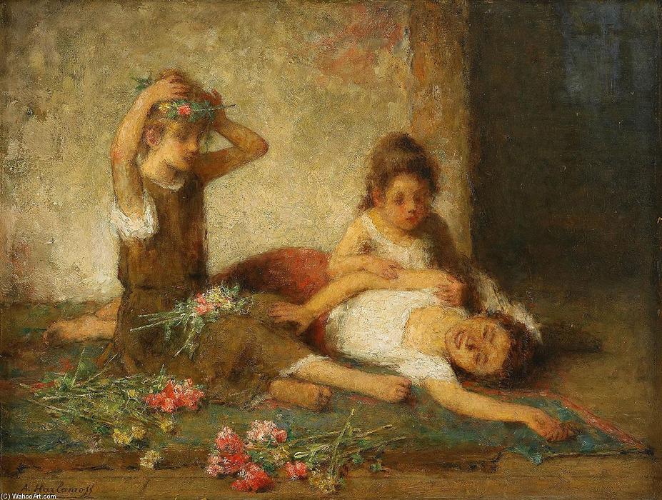 Girls With Flowers — Alexei Alexeievich Harlamoff